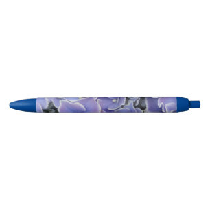 Blue Hydrangea with White Border Trim Pen