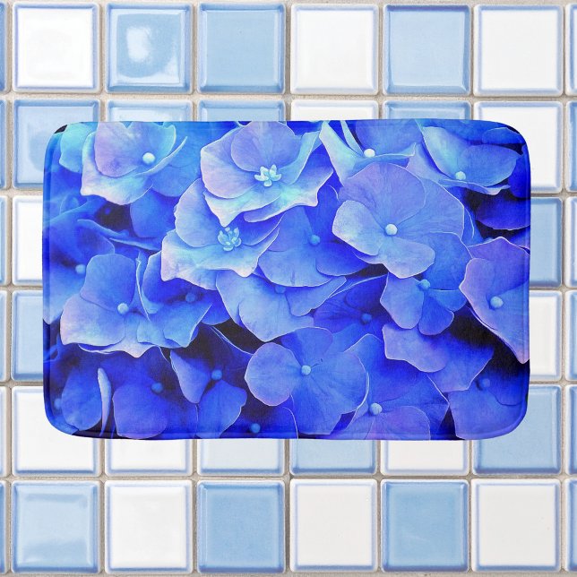 Blue Hydrangeas Bathmat (Creator Uploaded)