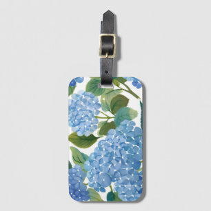 Blue Hydrangeas   Beautiful Floral Bush Luggage Tag
