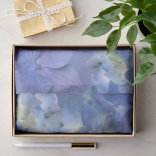 Blue Hydrangeas Blooms Tissue Paper