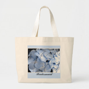 Blue Hydrangeas - Bridesmaid Large Tote Bag