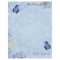 Blue Hydrangeas, Butterfly & Swirl Modern Floral
