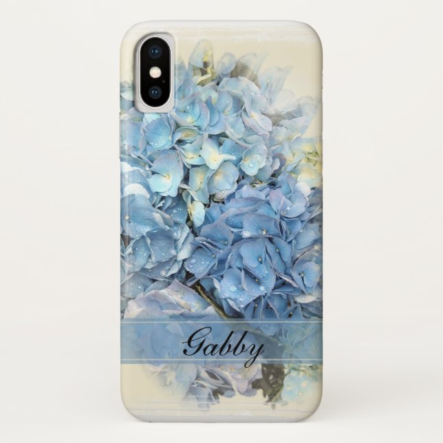 Blue Hydrangeas Case-Mate iPhone Case (Back)