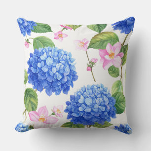 Blue Hydrangeas Cushion