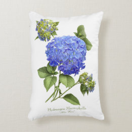 Blue Hydrangeas Decorative Cushion
