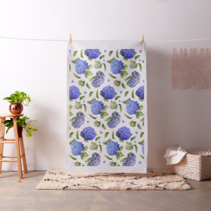 Blue Hydrangeas Fabric