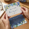 Blue Hydrangeas Floral Will You Be My Bridesmaid