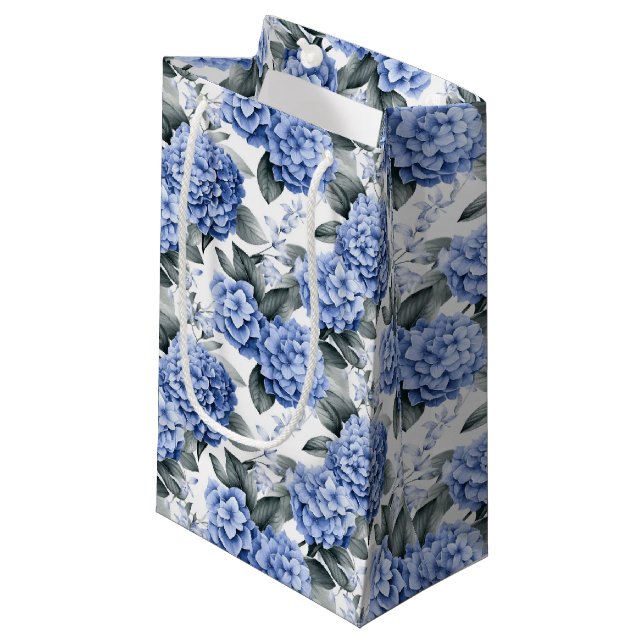 Blue Hydrangeas Gift Bag (Front Angled)