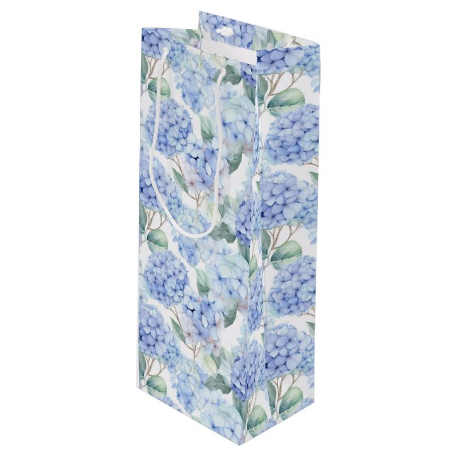 Blue Hydrangeas Gift Bag (Front Angled)