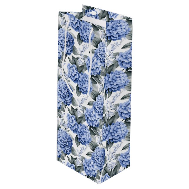 Blue Hydrangeas Gift Bag (Front Angled)