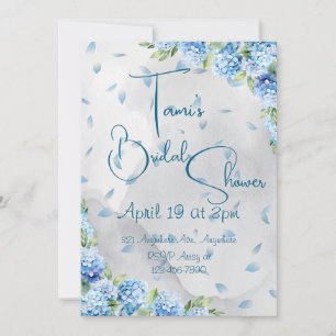 Blue Hydrangeas Invitation