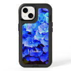 Blue Hydrangeas Monogrammed Floral OtterBox iPhone