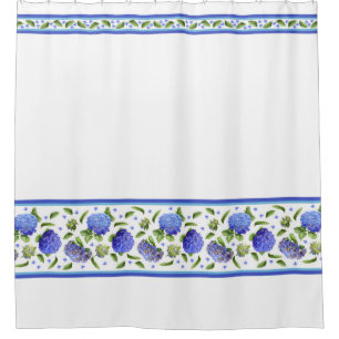 Blue Hydrangeas Shower Curtain