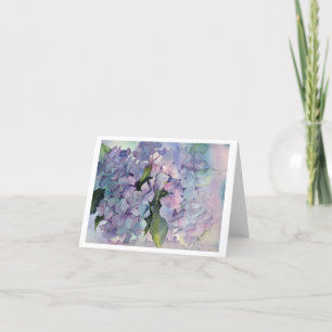 Blue Hydrangeas Thank You Card