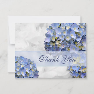 Blue Hydrangeas Thank You Cards