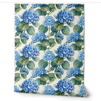 Blue Hydrangeas Wallpaper
