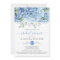 Blue Hydrangeas Watercolor Floral Bridal Shower In