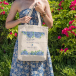 Blue Hydrangeas Watercolor Wedding Welcome Bag<br><div class="desc">Blue Hydrangeas Watercolor Wedding Welcome Bag is a beautiful watercolor with blue hydrangeas and greenery. Perfect for a Spring / Summer wedding. You can personalise by selecting "Personalise this template" or if you want to customise this design even further, please select "Edit using Design tool". If you need matching items,...</div>