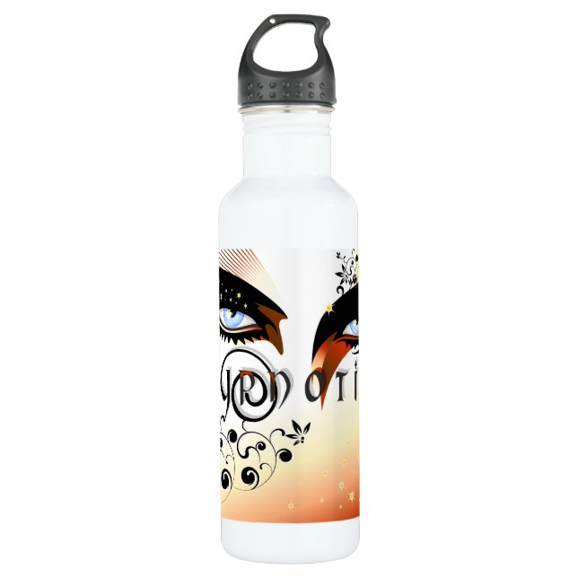 Blue Hypnotic Eyes Make Up 710 Ml Water Bottle (Front)
