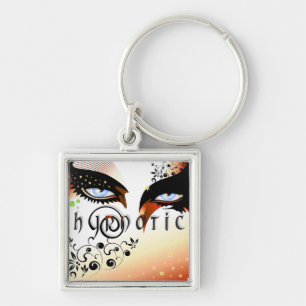 Blue Hypnotic Eyes Make Up Key Ring