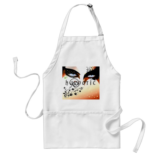 Blue Hypnotic Eyes Make Up Standard Apron (Front)