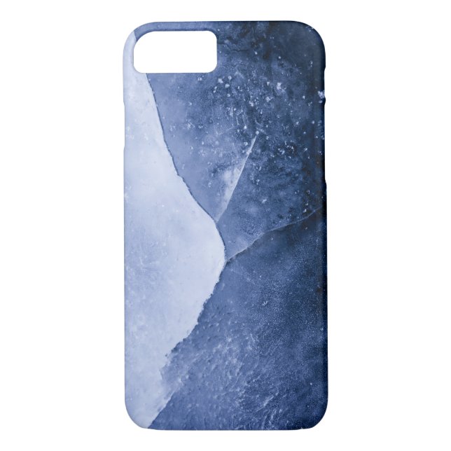 Blue Ice Abstract Art Photo Case-Mate iPhone Case (Back)