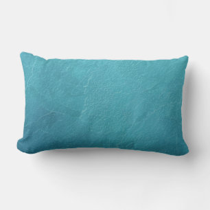 Blue Ice Abstract Artwork Lumbar Cushion