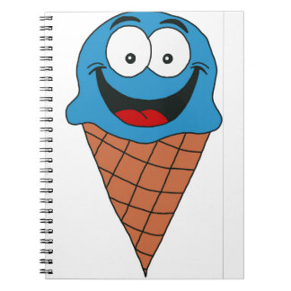 Blue Ice Cream Notebook