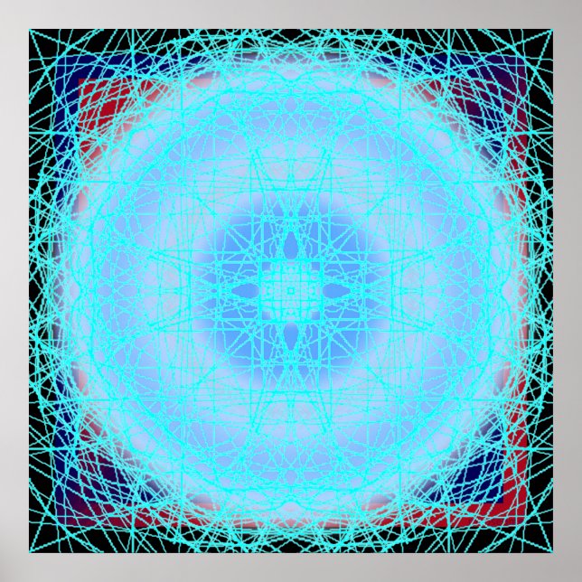 Blue Ice Cross Ball  Poster (Front)