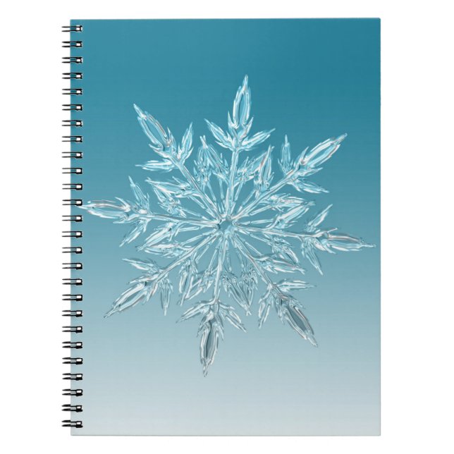 Blue Ice Crystal Notebook (Front)