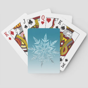 Blue Ice Crystal Playing Cards