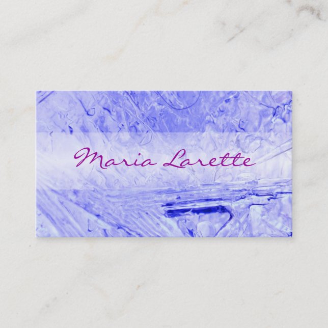 BLUE ICE Designer Business Card (Front)