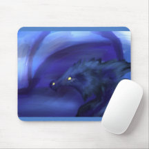 Blue Ice Dragon Mousepad
