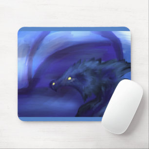 Blue Ice Dragon Mousepad