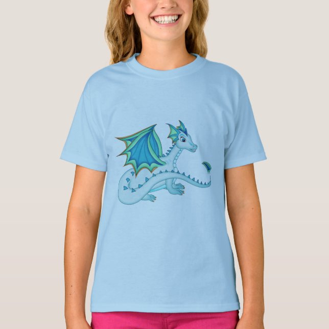Blue Ice Dragon T-Shirt (Front)