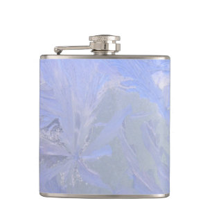 Blue ice hip flask