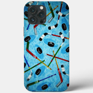Blue Ice Hockey Theme   iPhone 13 Pro Max Case