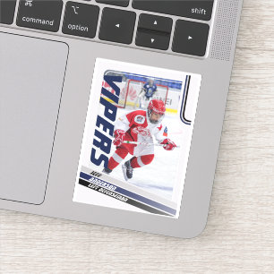 Blue Ice Hockey Trading Card