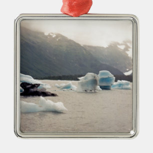 Blue Ice Metal Tree Decoration
