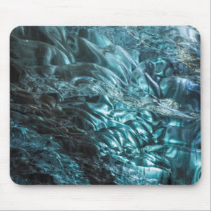 Blue ice of an ice cave, Iceland Mouse Mat