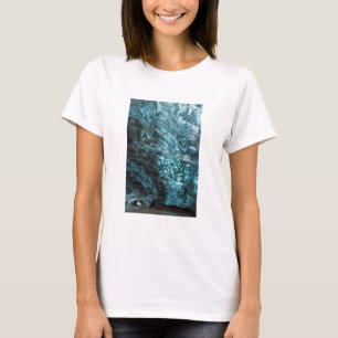 Blue ice of an ice cave, Iceland T-Shirt