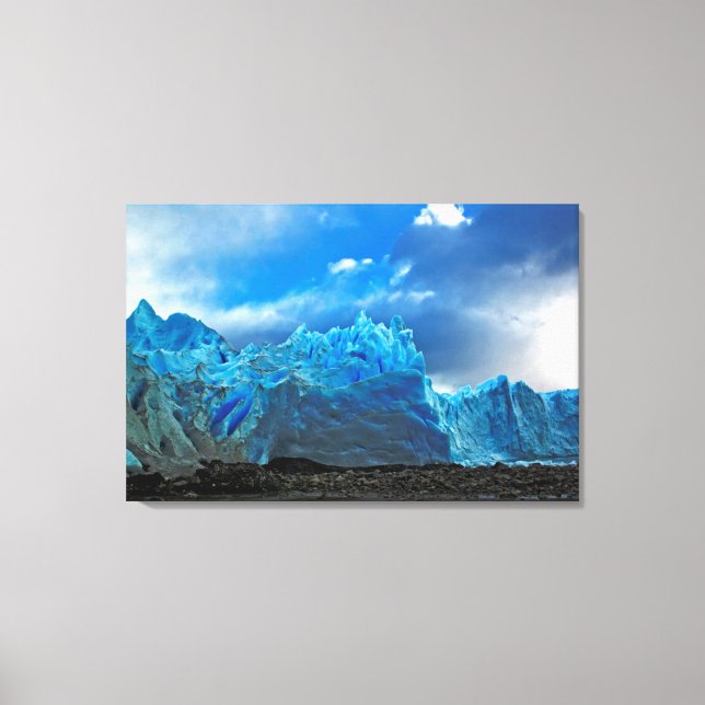 Blue Ice - Perito Moreno Canvas Print (Front)