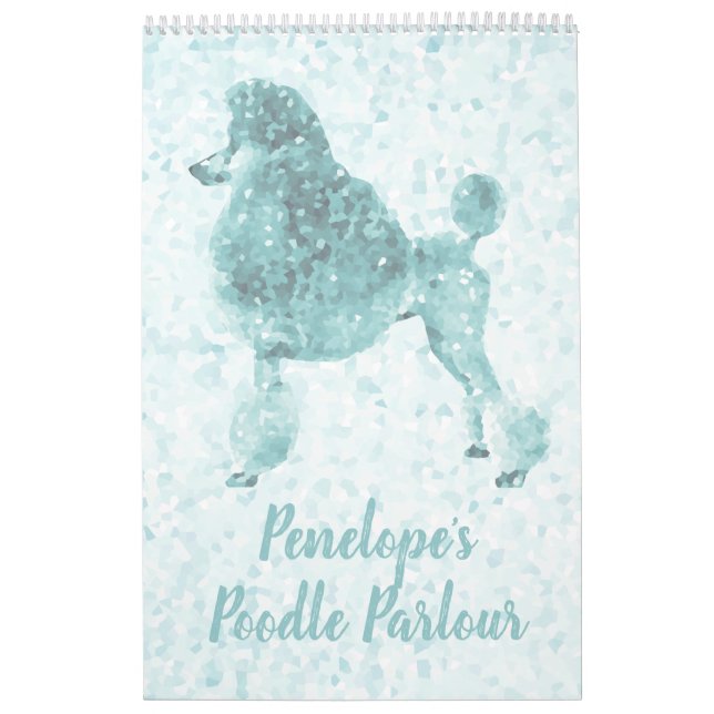 Blue Ice Poodle Calendar (Cover)