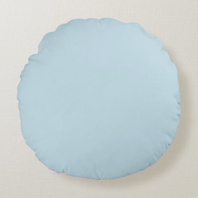 Blue Ice Solid Round Cushion (Front)