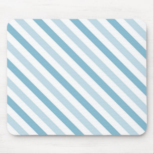 Blue Ice Stripes Mouse Mat