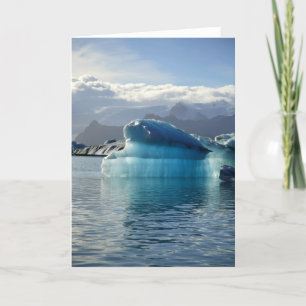 Blue iceberg card