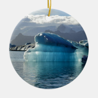 Blue iceberg ceramic tree decoration