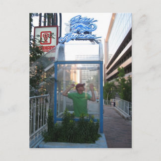 Blue Iguana - Vertical Postcard