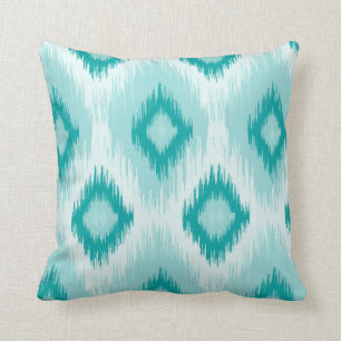 Blue iKat lumbar Throw Pillow