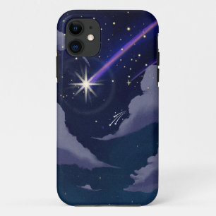 Blue Illustration Star Phone Wallpaper iPhone 11 Case